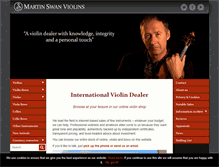 Tablet Screenshot of martinswanviolins.com
